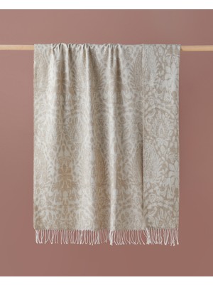 English Home Boho Flowers Koltuk Şalı 130X170 cm Bej