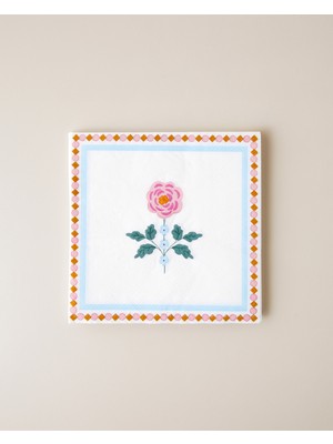 English Home Rustic Florals 20'li Kağıt Peçete 33X33 cm Mavi - Pembe