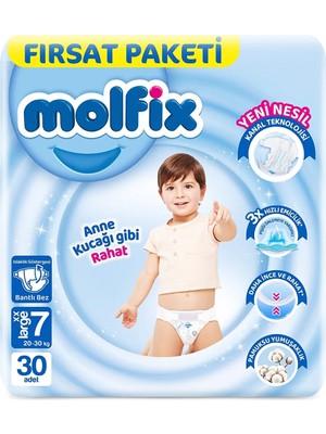 Molfix Fırsat Paketi 7 Beden, 30 Adet