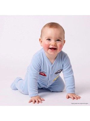 Hellobaby Yenidoğan Kadife Patikli Tulum