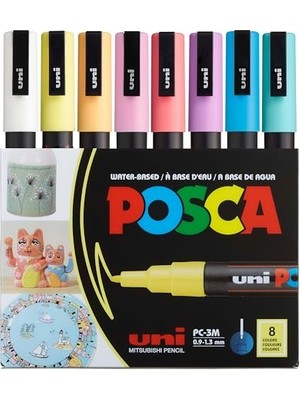 Trendexa Poster Markörü Set Pc-3m/8c Sc Soft Renk 8'li