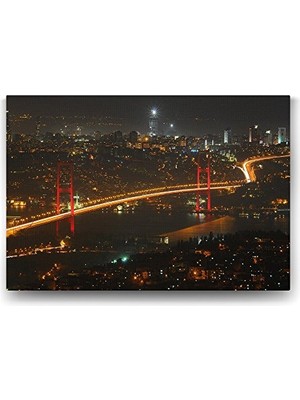 Trendexa 125X80 cm Istanbul Boğazı Manzara Tablosu