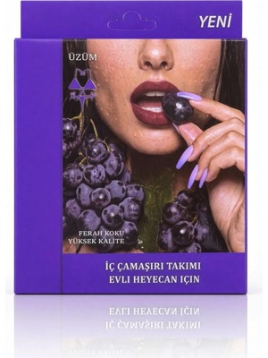 Beruflic Üzüm Aromalı Yenilebilir Iç Çamaşırı Takımı