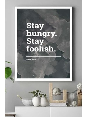 Trendexa Stay Hungry Girişimcilik Kanvas Tablo PSTER16245 40 x 60