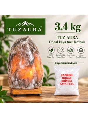 Tuzaura Tuz Lambası Çankırı Dogal model tuzlambası  3,4 Kg agırlıgında