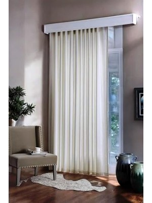 Trendexa Hazır Saten Güneşlik Perde Ekru Renk 210X190 cm