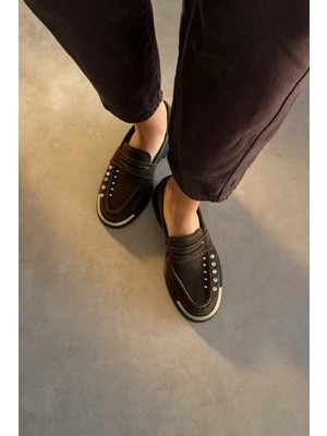 Nope21 Marcus Haki Hakiki Deri Loafer