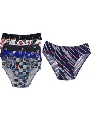 Pileli Store 6 Adet Desenli Erkek Çocuk Slip 504