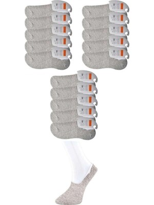 Pileli Store Gri Erkek Babet Çorap 15 Çift