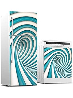 Trendexa Buzdolabı ve Bulaşık Makinesi Beyaz Eşya Sticker Kaplama, 3D Dönence