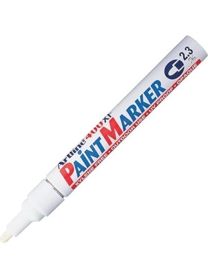 Trendexa Markalama Kalemi, Kalıcı Işaretleyici Marker, Beyaz, Metal Plastik Cam Ahşap Yüzey