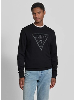 Guess Siyah Erkek Sweatshirt M6YQ37K4103-JBLK Audley Sweatshirt