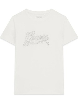 Guess Siyah Kadın T-Shirt W6BI41K6224-JBLK