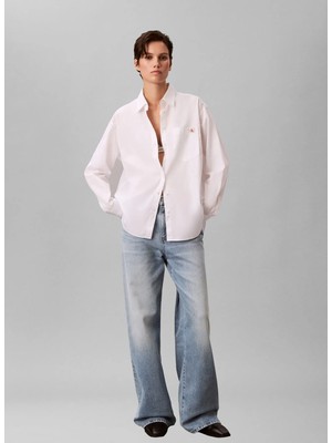 Calvin Klein Jeans Beyaz Kadın Gömlek LV047F147GYAA