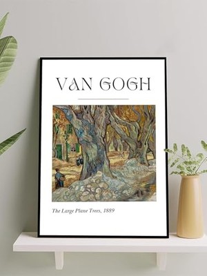 Trendexa Van Gogh The Large Plane Trees Büyük Çınar Ağaçları Çerçeveli Tablo