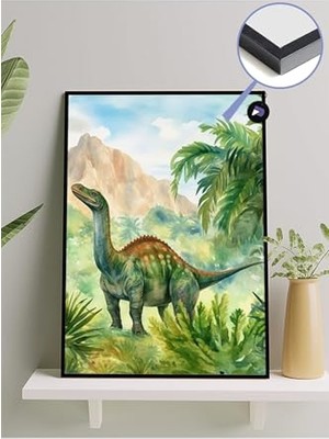 Trendexa PSTER1420 Dinazor Doğası Hayvan Çerçeveli Tablo - Çerçeveli Poster 21 x 30