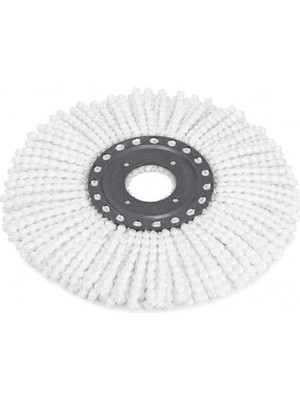 Trendexa Islak ve Kuru Paspas Döner Vileda Yedek Mop Ucu Mikrofiber Temizlik Bezi 35 cm Tüm Modellerle Uyumlu Vileda Başlığı Döner Mop Bezi Yedek Parça Kolay Tak Çıkar Spın Püskülü