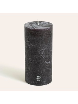 Trendexa Siyah Parafin Mum 9X9X19 cm