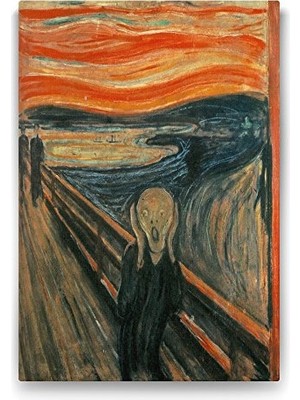 Trendexa Edvard Munch The Scream Reprodüksiyon Tablo, 80X125 cm