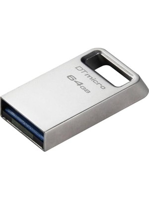 Trendexa Datatraveler Micro USB Stick 64GB 200MB/S Metal USB 3.2 Gen 1; DTMC3G2/64GB, Gümüş