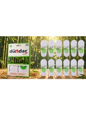 Dündar Erkek Bambu Babet Çorap - Dikişsiz, Kokulu, 4 Mevsim 12'li Paket