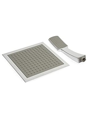 Trendexa Quadro Model Banyo Tepe Duş Başlığı Başlık Kireç Kırıcılı Sistem (Ikili Set)