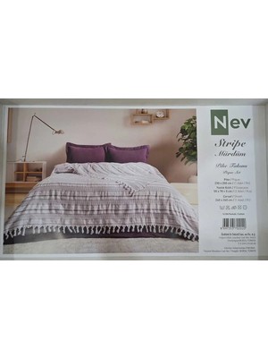 Özdilek (Nev) Pike Takımı Stripe Lila