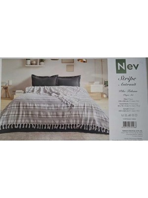 Özdilek (Nev) Pike Takımı Stripe Gri