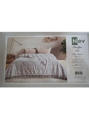 Özdilek (Nev) Pike Takımı Stripe Bej