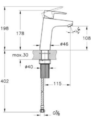 Artema Neva Soft L Lavabo Bataryası A43003