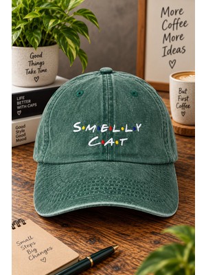 BarsDepo Smelly Cat Nakışlı Şapka Unisex | Gothic Tasarım Baseball Cap | Ayarlanabilir