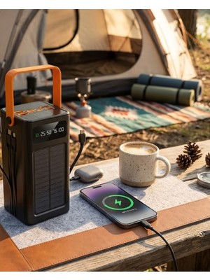 tp 80.000 Solar Şarj Özellikli Yüksek Kapasiteli Powerbank Hızlı Şarj Destekli - Lisinya