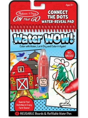 Trendexa Melissa & Doug Water Wow Su ile Boyama Kitabı, Çiftlik Noktaları Birleştir (19485)