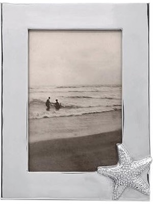 Trendexa 1213 Deniz Yıldızı Tasarımlı Gümüş Çerçeve, 4" x 6"
