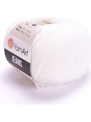 Trendexa Krem, Yarnart Jeans 50 G Pamuk Cotton Amigurumi El Örgü Ipi Ipliği Yünü 01