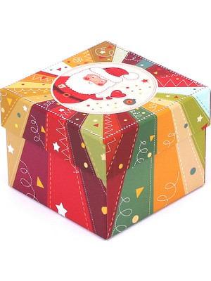 Decobox Yılbaşı Hediye Kutusu (15X15X12 Cm.)