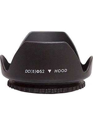 Trendexa 52 mm Vidalı Yaprak Tipi Lens Parasoleyi
