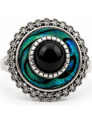 Blackcraft 925 Ayar Gümüş Oltu Taşı Yüzük – Big