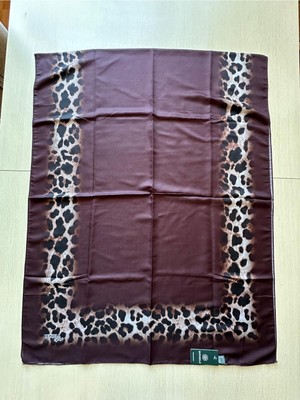 Bonjela Soft Zarif Leopar Desenli Moda Trend Şal