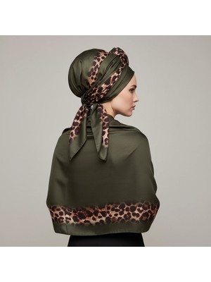 Bonjela Soft Zarif Leopar Desenli Moda Trend Şal
