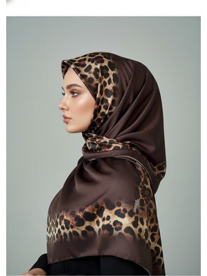 Bonjela Soft Zarif Leopar Desenli Moda Trend Şal