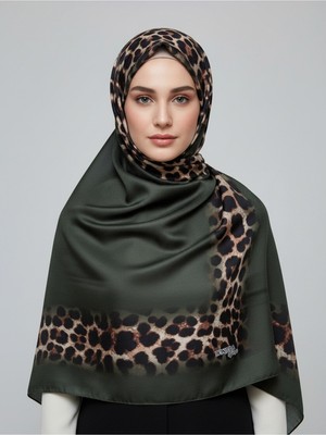 Bonjela Soft Zarif Leopar Desenli Moda Trend Şal