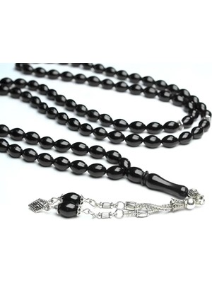 Blackcraft Oltu Sıkması 99 Sayılı Beyzi Model Namaz Tespihi