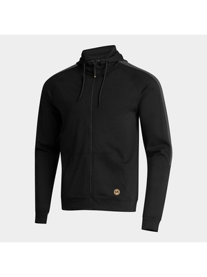 Joma Indoor Gym Zıp-Up Hoodie Black Erkek Kapüşonlu Siyah Sweatshirt Ceket 104823.100