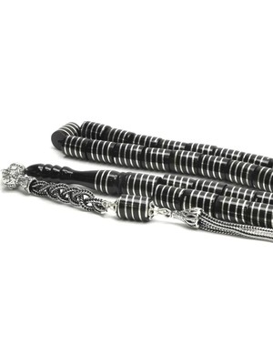 Blackcraft Oltu Taşı Kesme Model  Burgu Vida Işlemeli Tespih