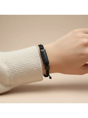 Blackcraft Oyma Motif Işçilik Lotus Bileklik