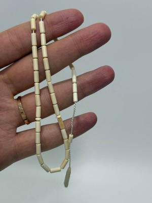 Hasyılmaz Kesme Fildişi Tesbih 5 Gram - Koleksiyonluk Fil Dişi Tespih (F062)