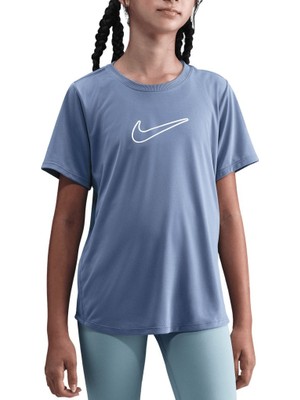 Nike Nıke FZ5600-499 One Fitted Genç Kız Indigo Tişört