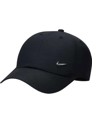 Nike Dri-Fıt Club Metal Swoosh Çocuk Şapkası (Siyah) FB5064-010