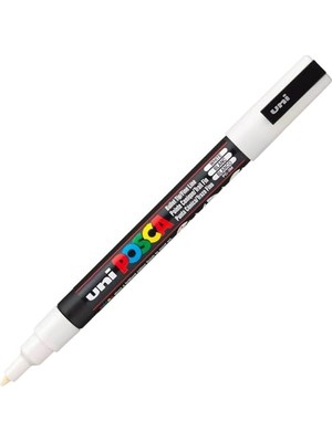Trendexa Markör Kalem 3m Set, 0.9-1.3 mm Keçe Uçlu, Beyaz